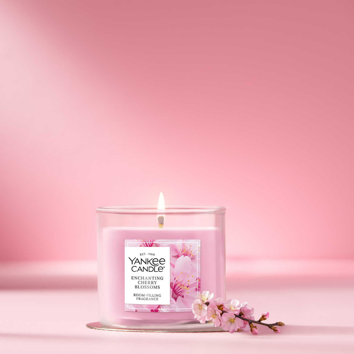 slide 2 of 5, Yankee Candle Small Tumbler Enchanting Cherry Blossom 4.3 Oz., 4.3 oz