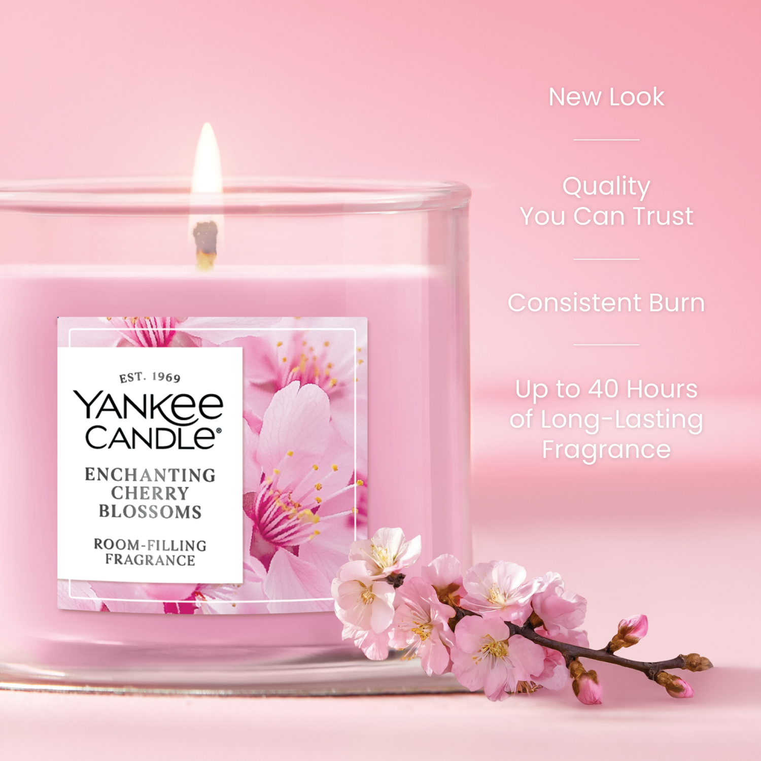 slide 5 of 5, Yankee Candle Small Tumbler Enchanting Cherry Blossom 4.3 Oz., 4.3 oz