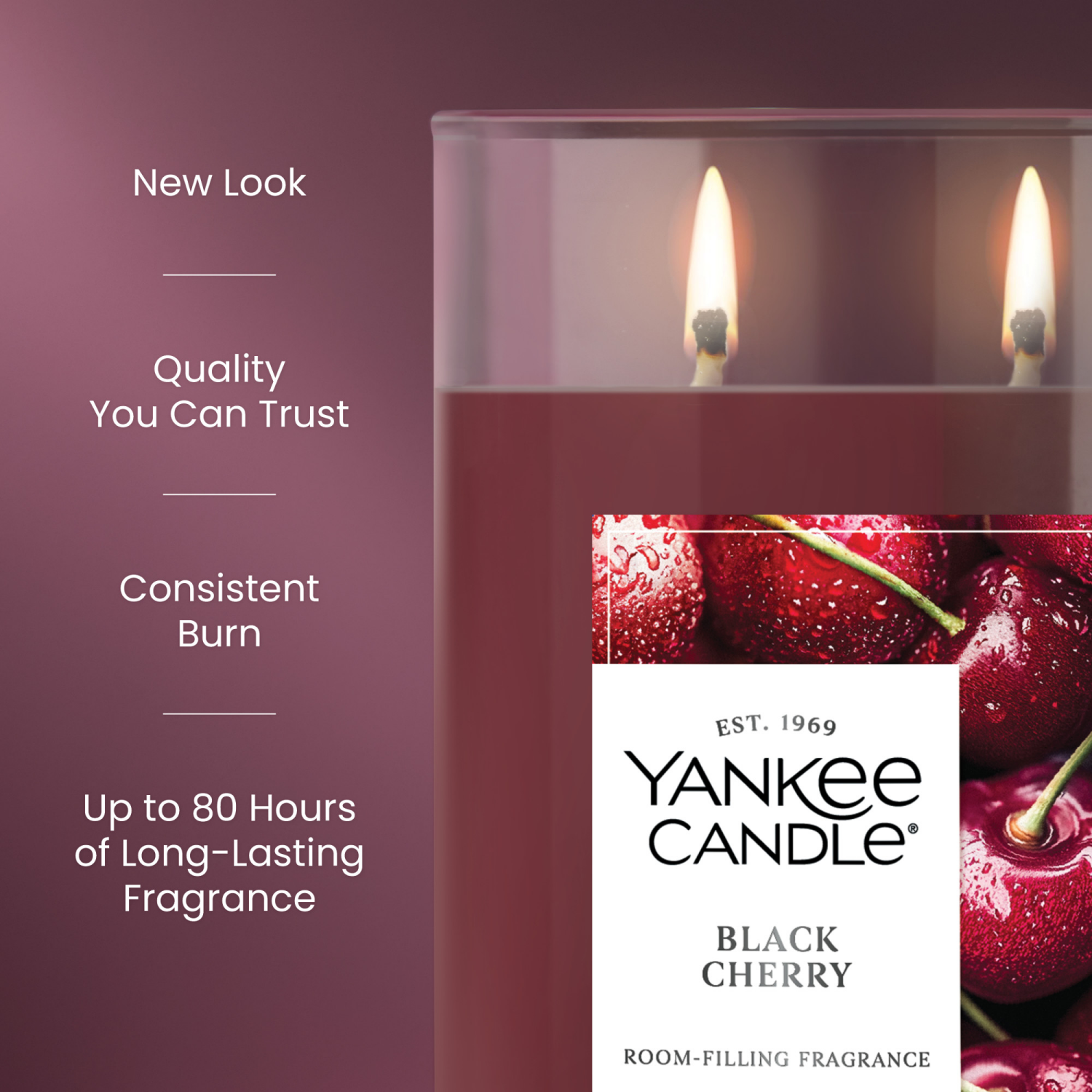 slide 5 of 5, Yankee Candle Large Tumbler Black Cherry 20 Oz., 20 oz