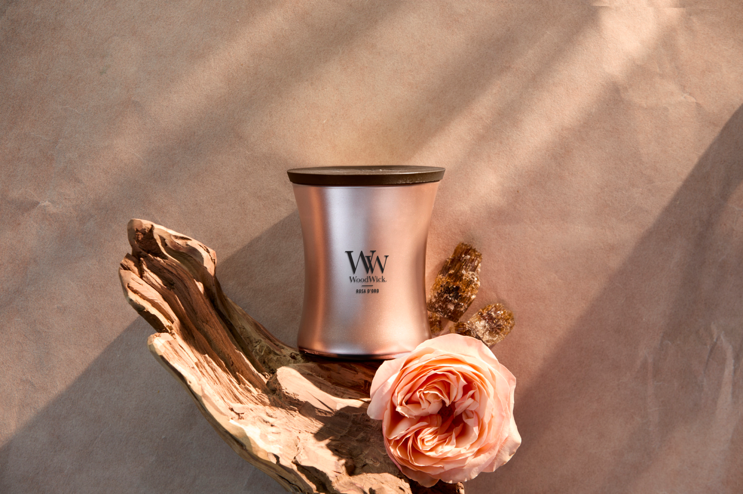 slide 3 of 3, Woodwick Precious Metals Collection Rosa D'Oro 9.7 Oz., 9.7 oz