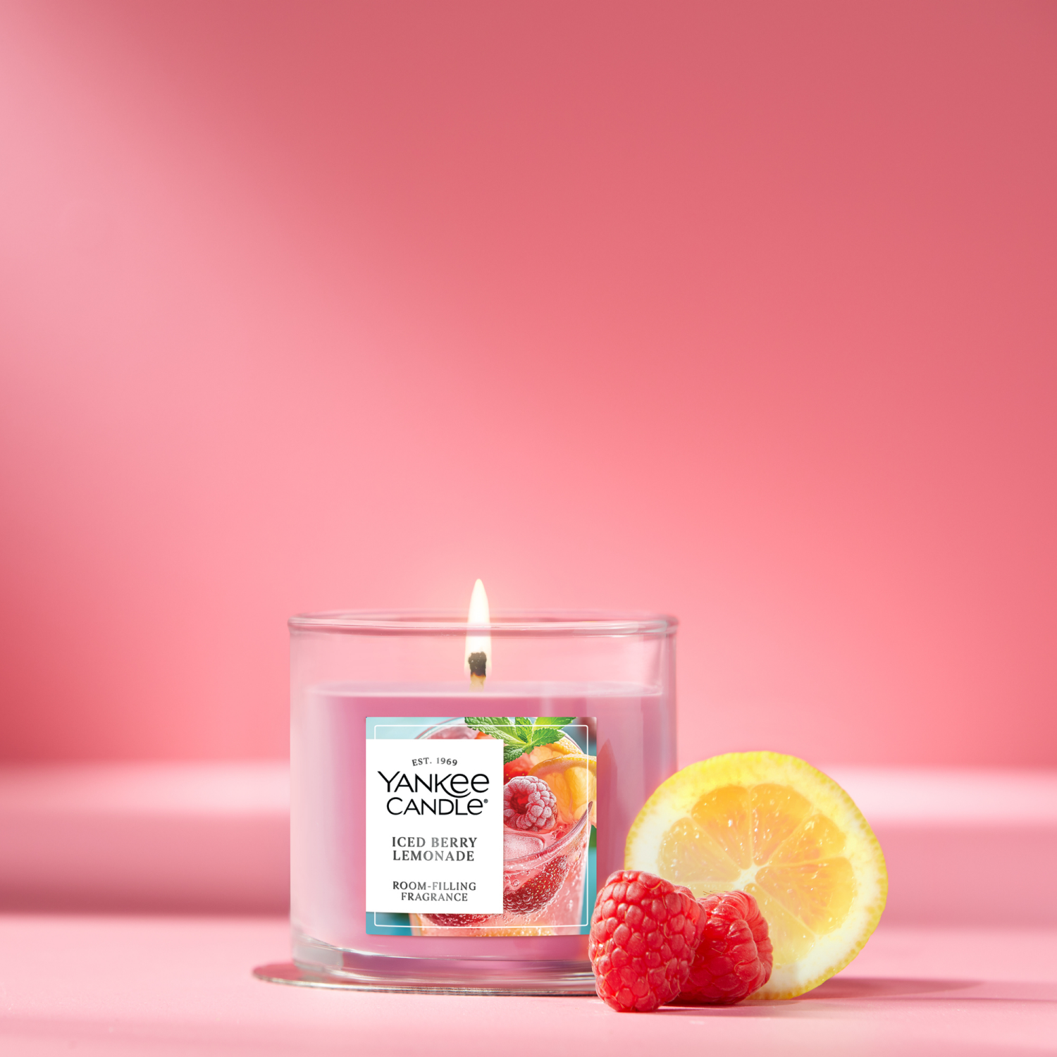 slide 2 of 5, Yankee Candle Small Tumbler Iced Berry Lemonade 4.3 Oz., 4.3 oz