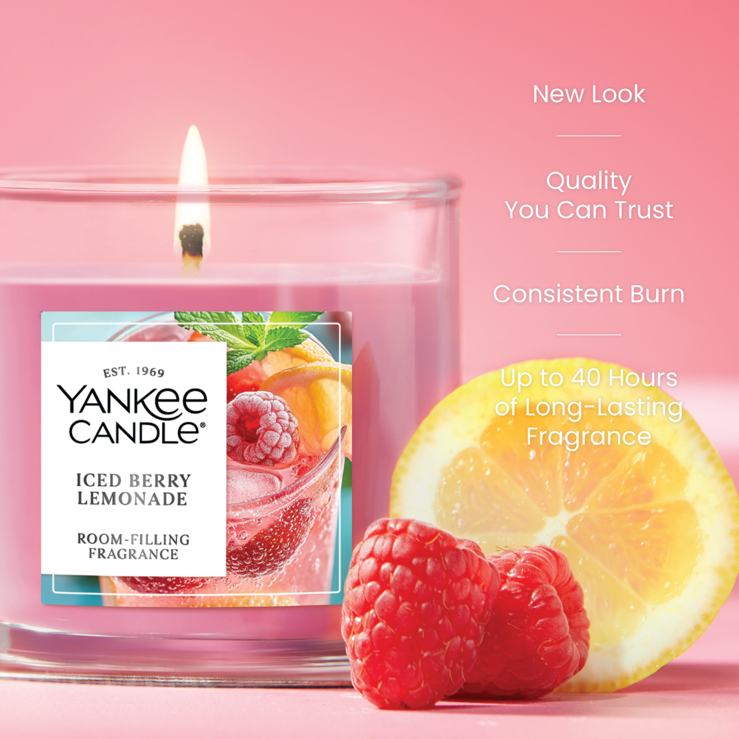 slide 5 of 5, Yankee Candle Small Tumbler Iced Berry Lemonade 4.3 Oz., 4.3 oz