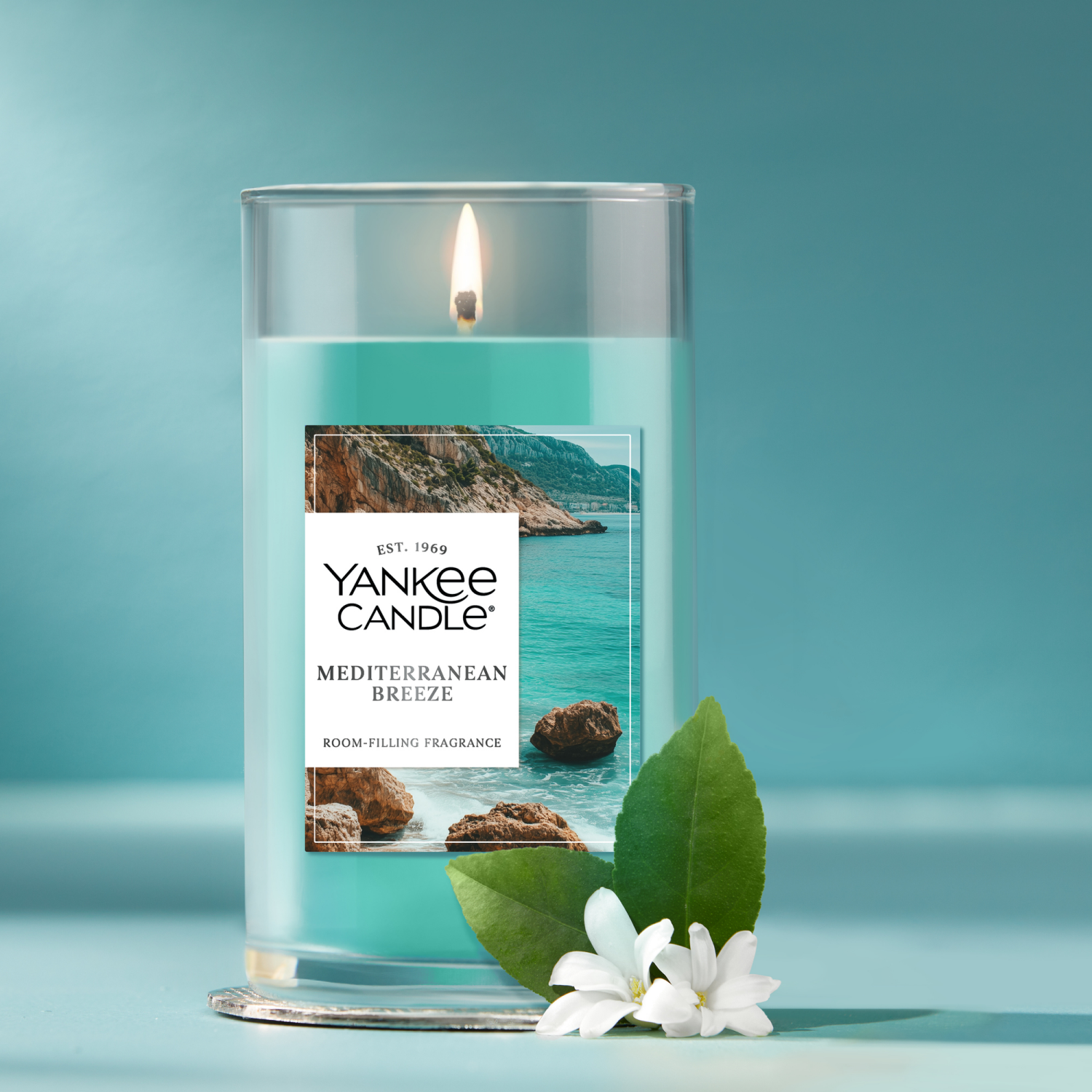 slide 2 of 5, Yankee Candle Medium Pillar Mediterranean Breeze 14.25 Oz., 14.25 oz