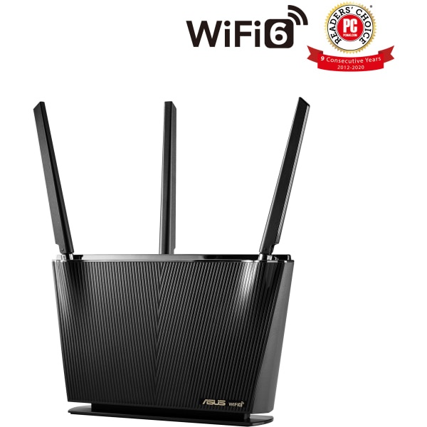 slide 5 of 7, Asus Ax2700 Gigabit Wi-Fi 6 Router, Black, Rt-Ax68U, 1 ct