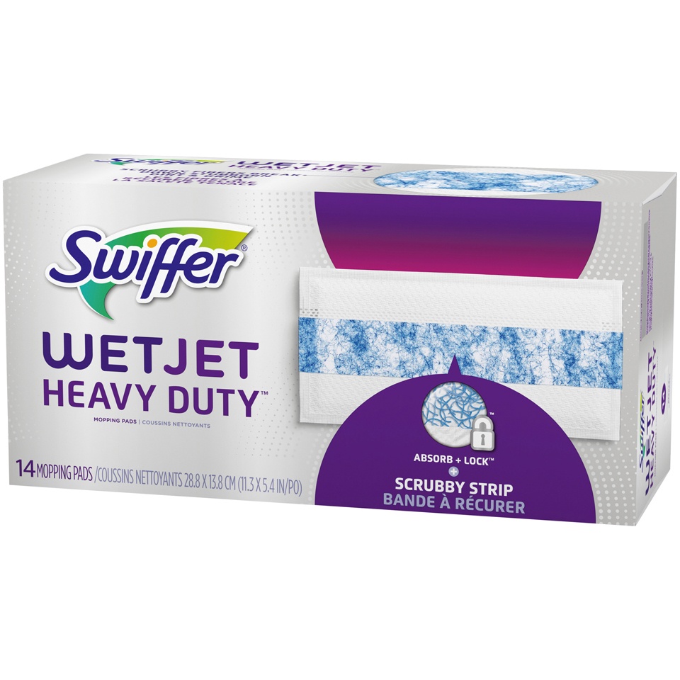 slide 2 of 2, Swiffer Wet Jet Pads with the Power of Mr. Clean Magic Eraser, 14 ct