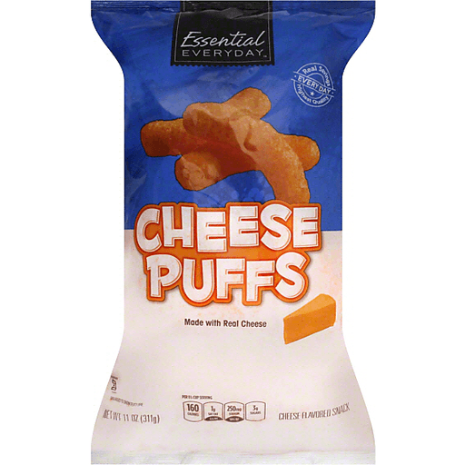 slide 1 of 1, Essential Everyday Cheese Puffs, 11 oz