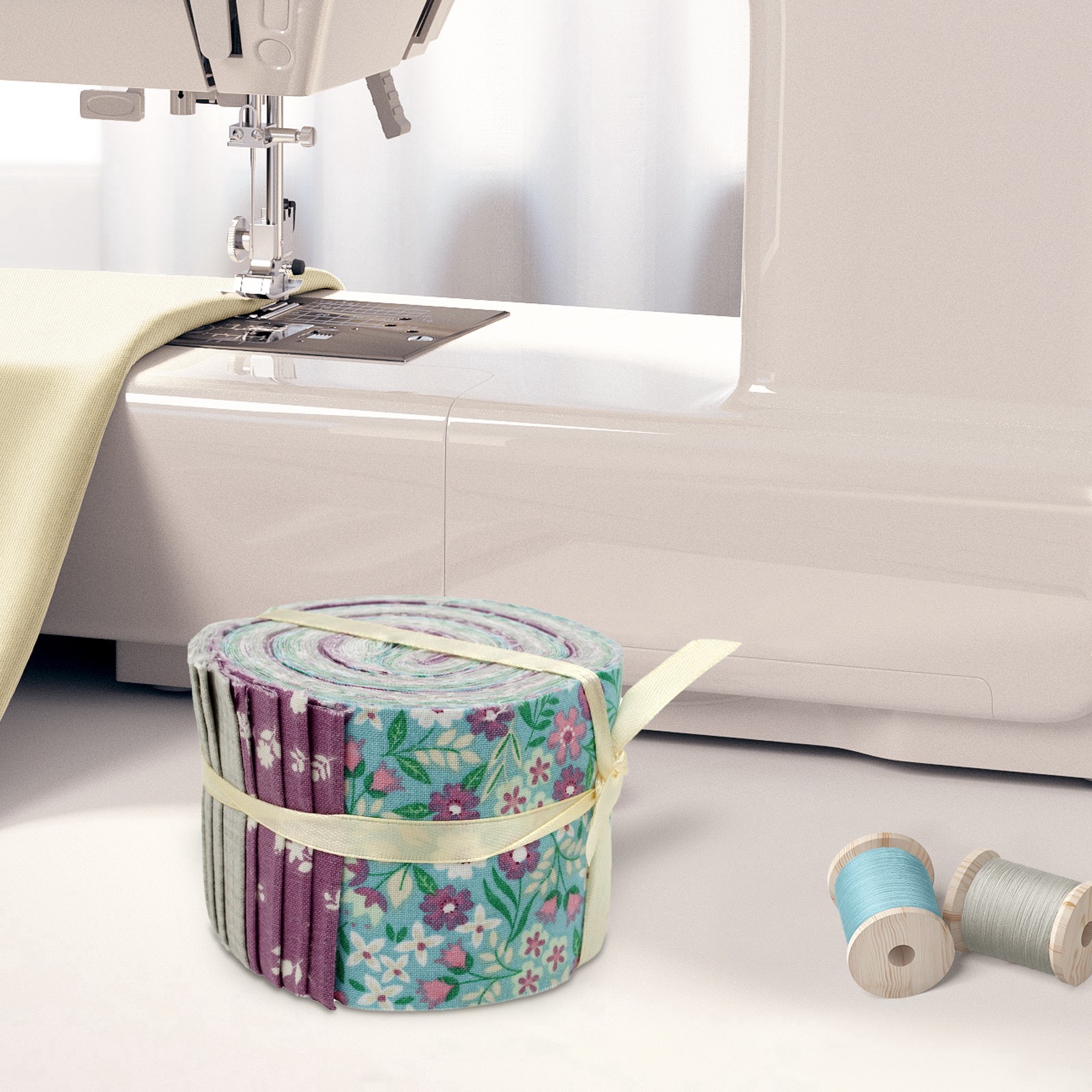 slide 7 of 8, Fashion Fabric Strips By Loops & Threads, 2.5 in x 42 in