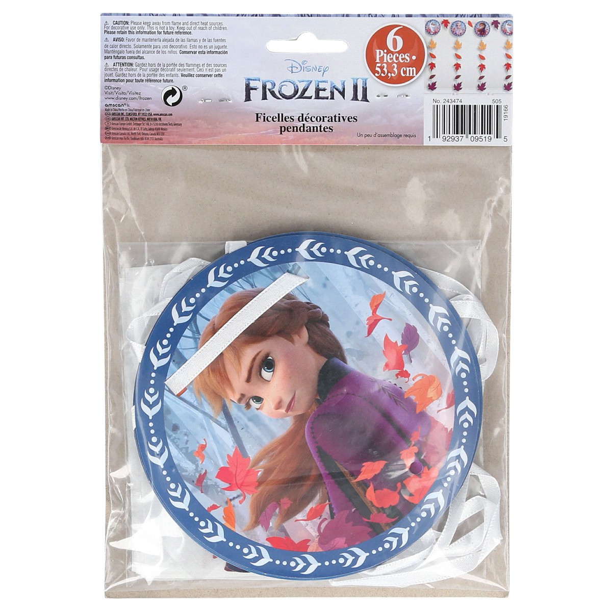 slide 2 of 2, Frozen 2 Hanging String Decoration, 1 ct