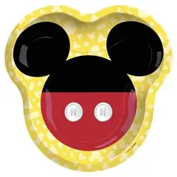 Mickey Mouse 10.5 inch Shaped Paper Plate