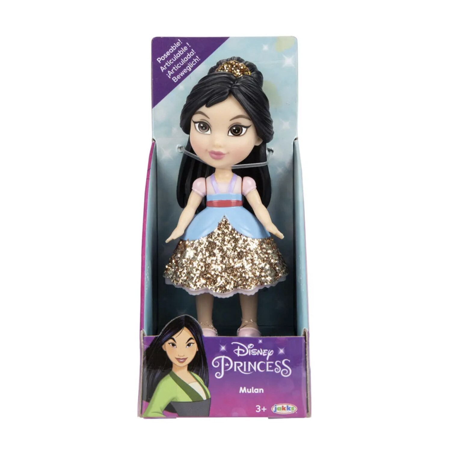 slide 4 of 6, NON BRAND Disney Princess Mini Dolls 7Cm Assorted, 1 ct