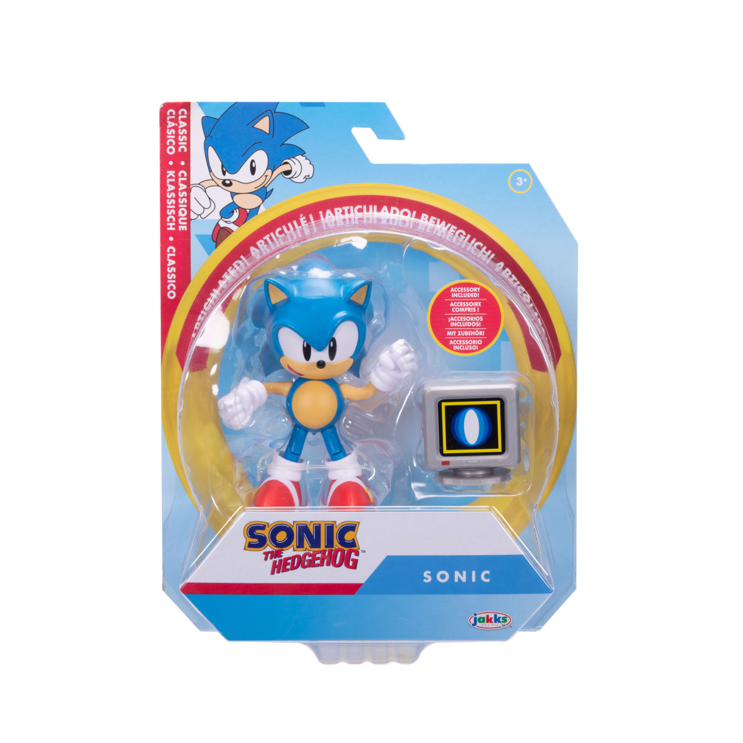 slide 2 of 5, 4" Sonic Figures with accessory, 4 in