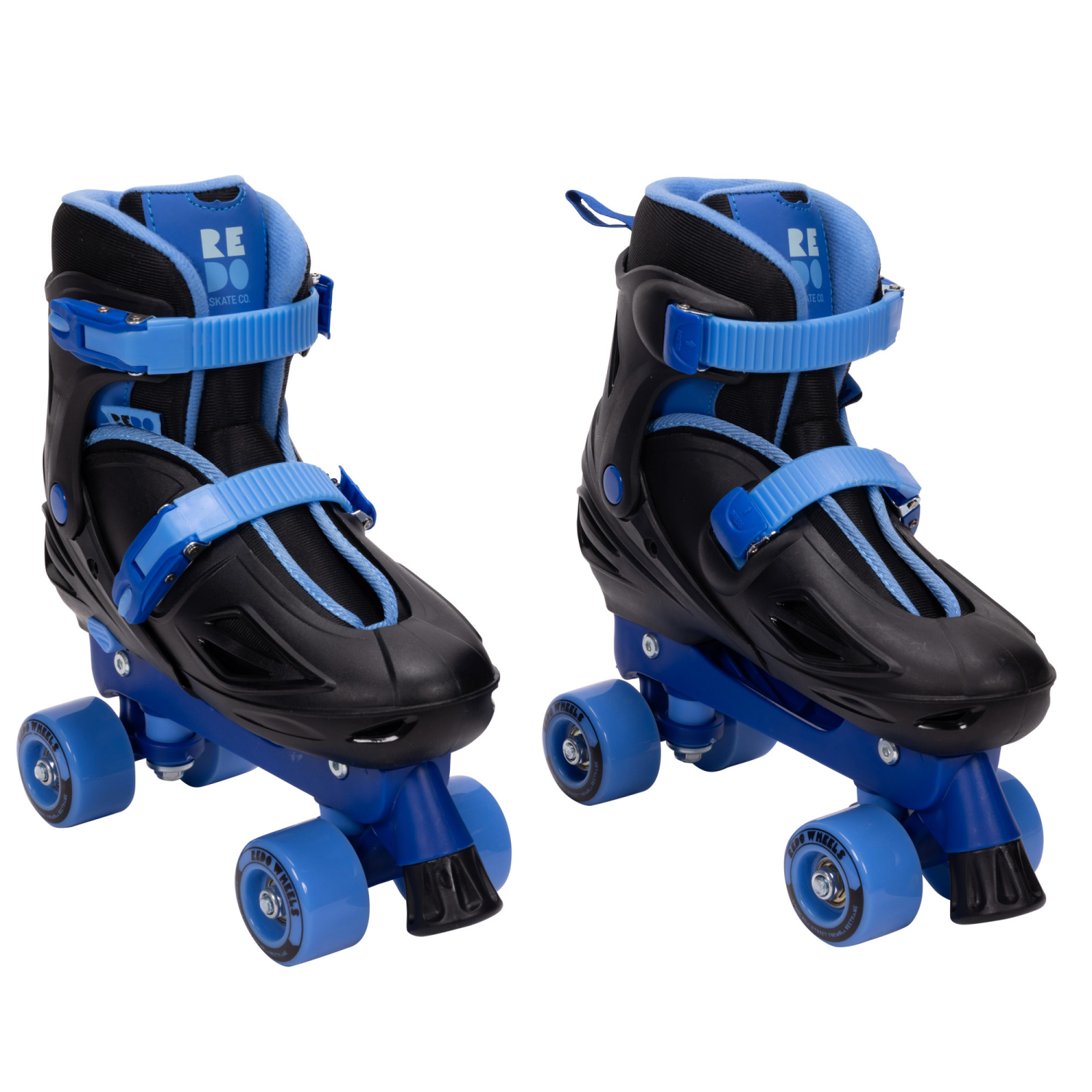 slide 7 of 8, REDO 2-in-1 ADJUSTABLE SKATE BLACK AND BLUE LARGE, 1 ct