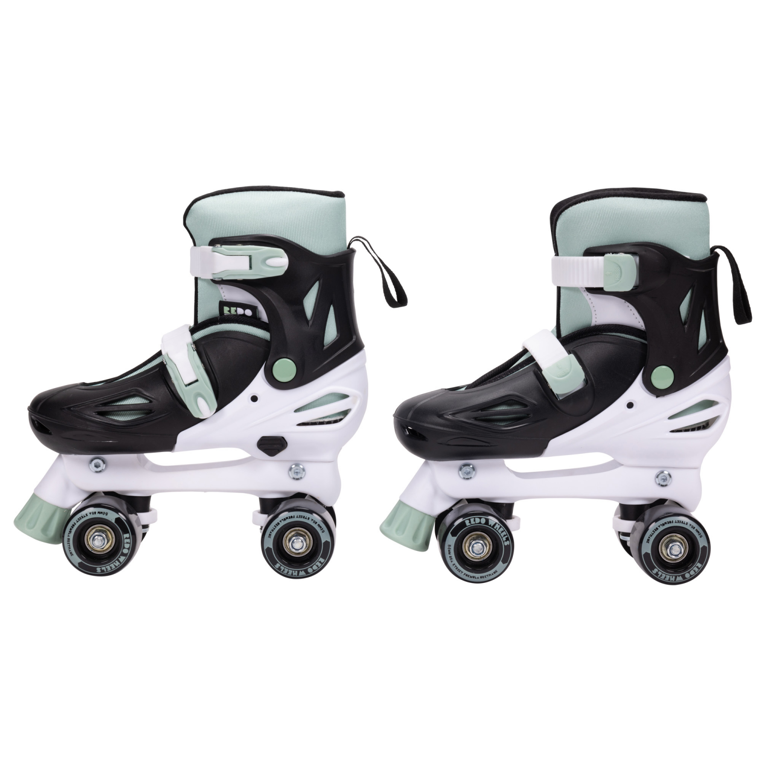 slide 4 of 8, REDO 2 in 1 SKATES GREEN AND WHITE MEDIUM, 1 ct