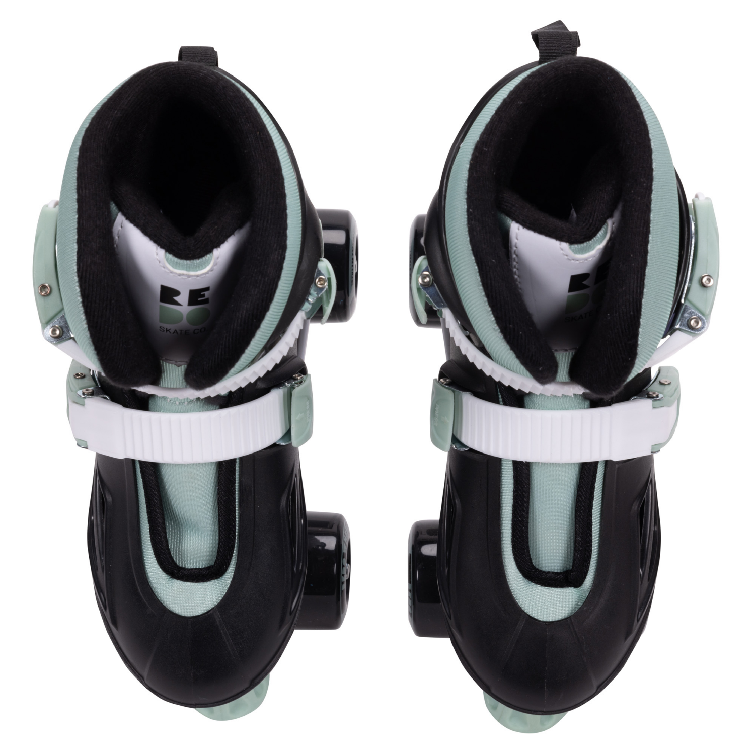 slide 8 of 8, REDO 2 in 1 SKATES GREEN AND WHITE MEDIUM, 1 ct