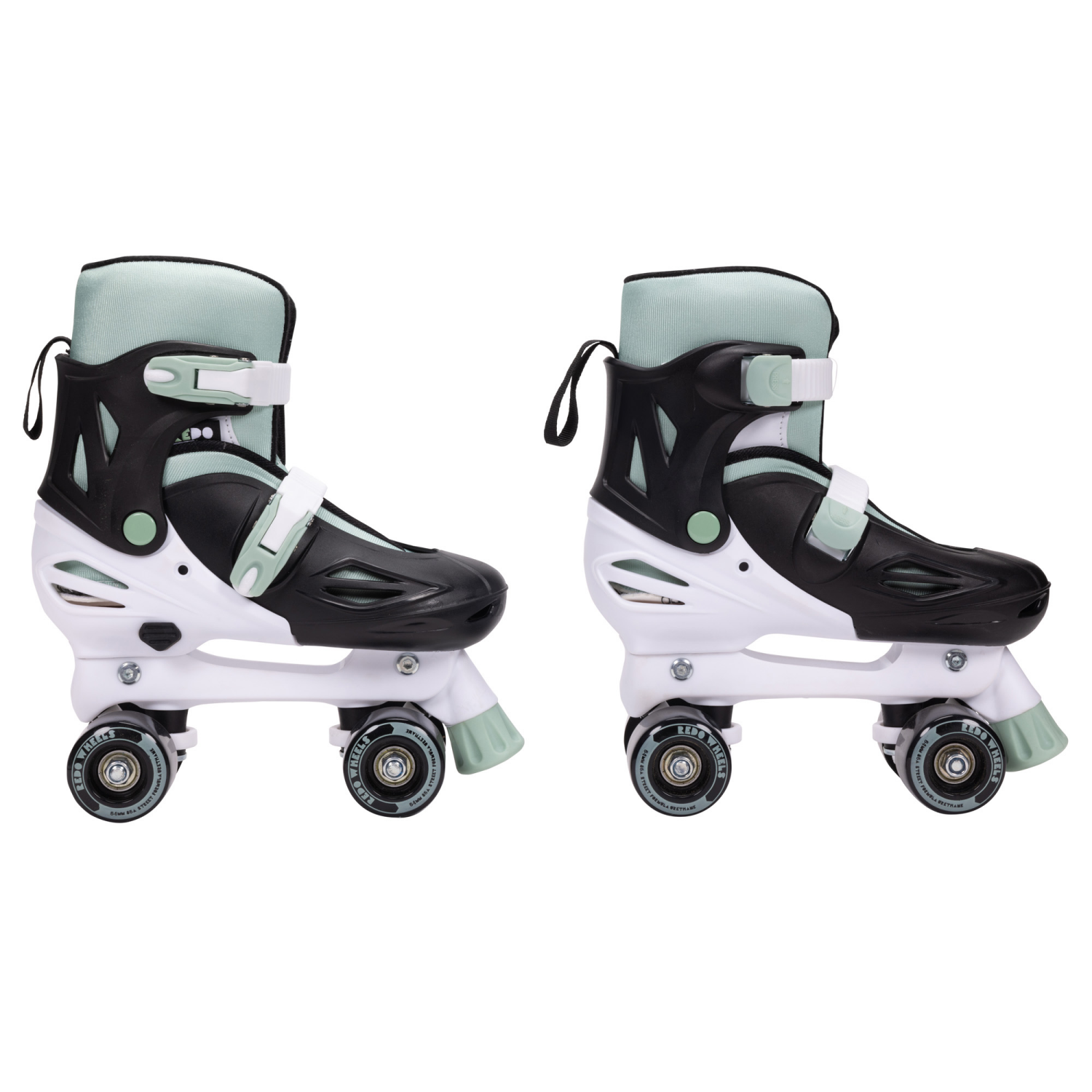 slide 5 of 8, REDO 2 in 1 SKATES GREEN AND WHITE LARGE, 1 ct