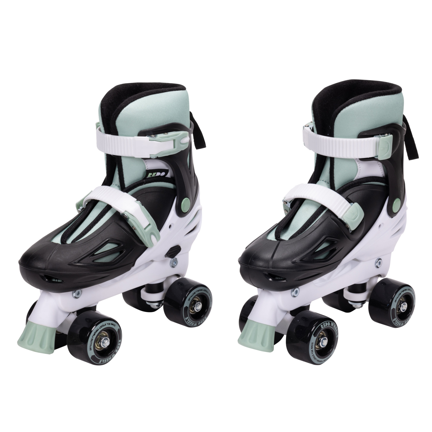 slide 6 of 8, REDO 2 in 1 SKATES GREEN AND WHITE LARGE, 1 ct