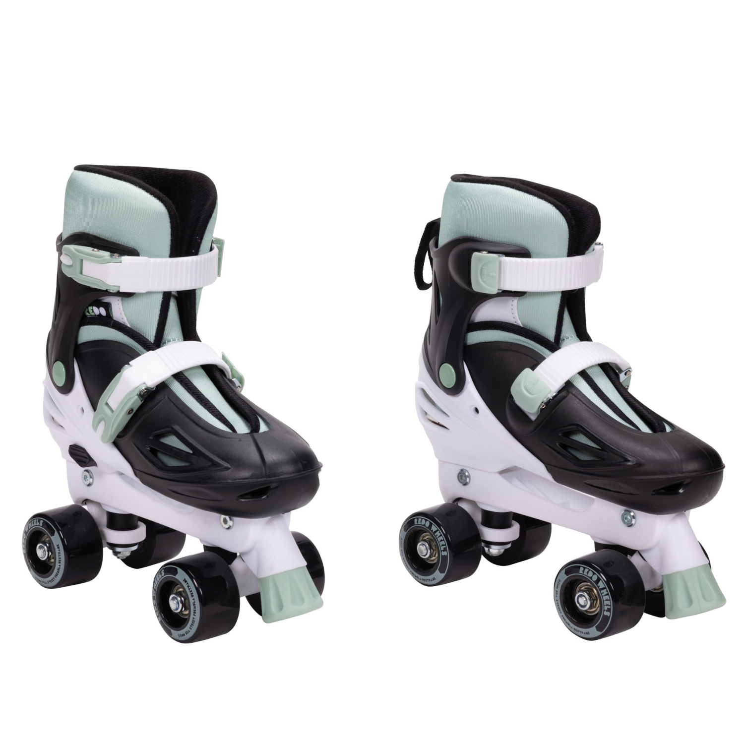 slide 7 of 8, REDO 2 in 1 SKATES GREEN AND WHITE LARGE, 1 ct