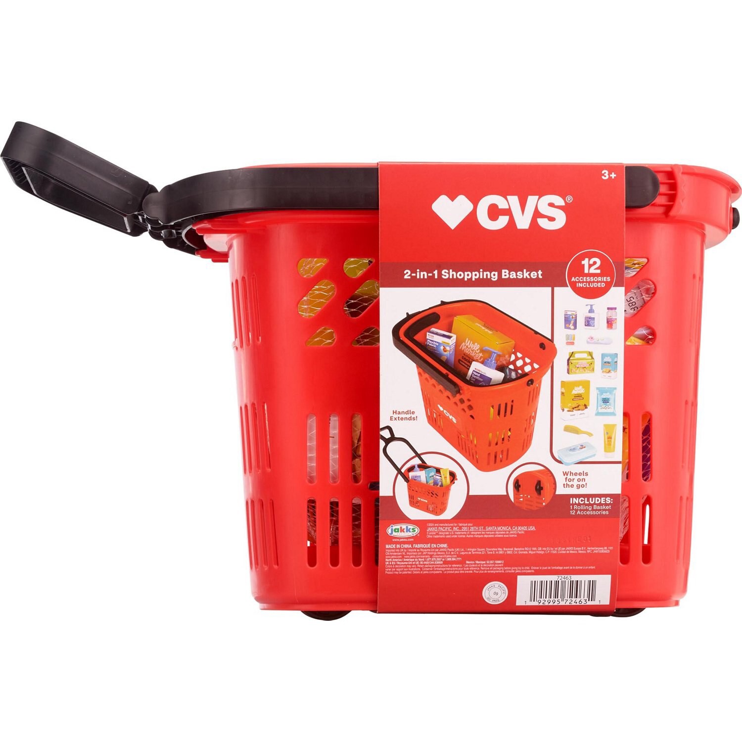 slide 3 of 4, JAKKS Cvs Rolling Basket, 1 ct