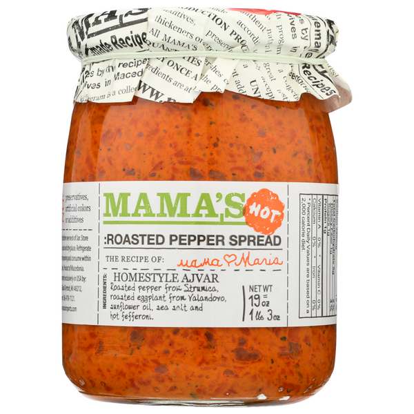 slide 1 of 1, Mama's Hot Roasted Pepper Spread, 1 ct