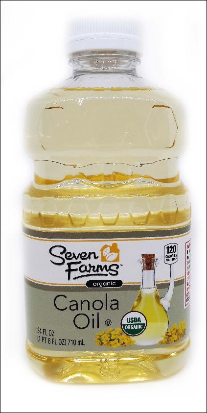 slide 1 of 1, Seven Farms Canola Oil, 24 fl oz