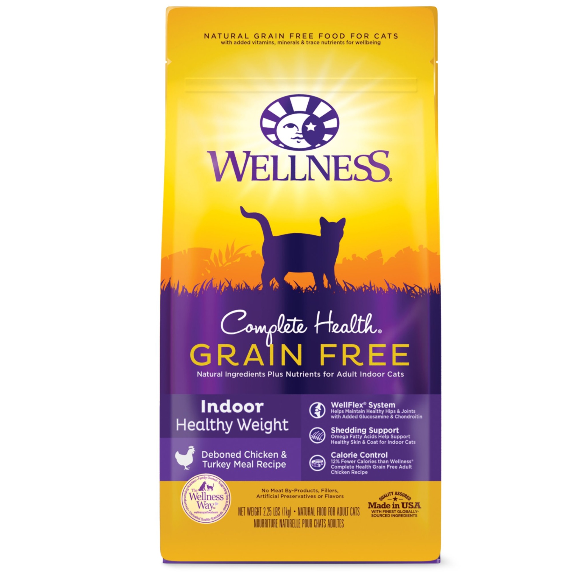 slide 1 of 1, Wellness Complete Health Grain Free Indoor Chicken Recipe Dry Cat Food, 2.25 lb