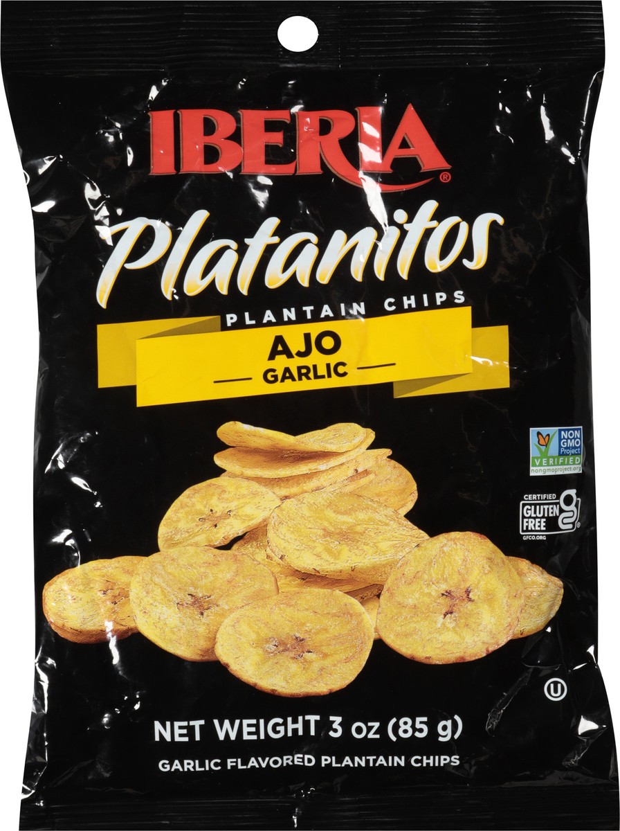 slide 4 of 13, Iberia Platanitos Garlic Plantain Chips 3 oz, 3 oz