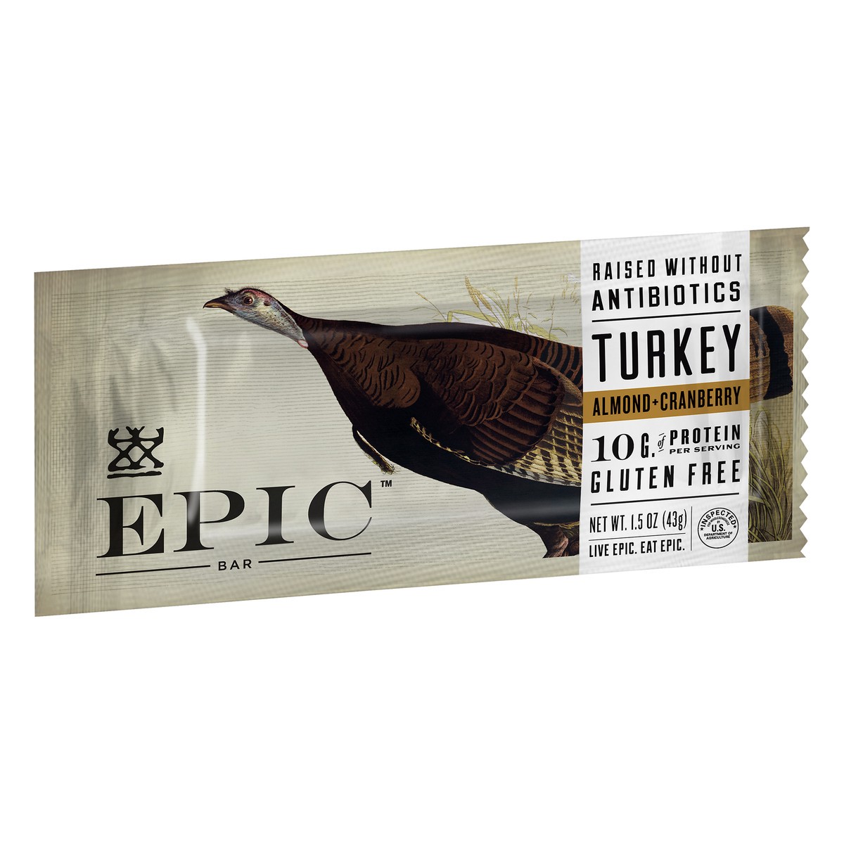 slide 2 of 6, Epic Gluten Free Almond & Cranberry Turkey Bar 1.5 oz, 1.5 oz