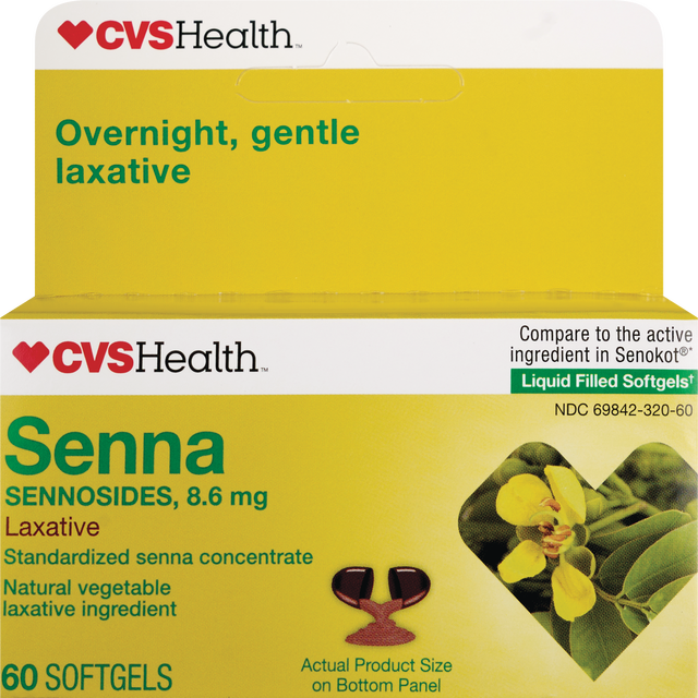 slide 1 of 1, CVS Health Senna Liquid Gels, 1 ct