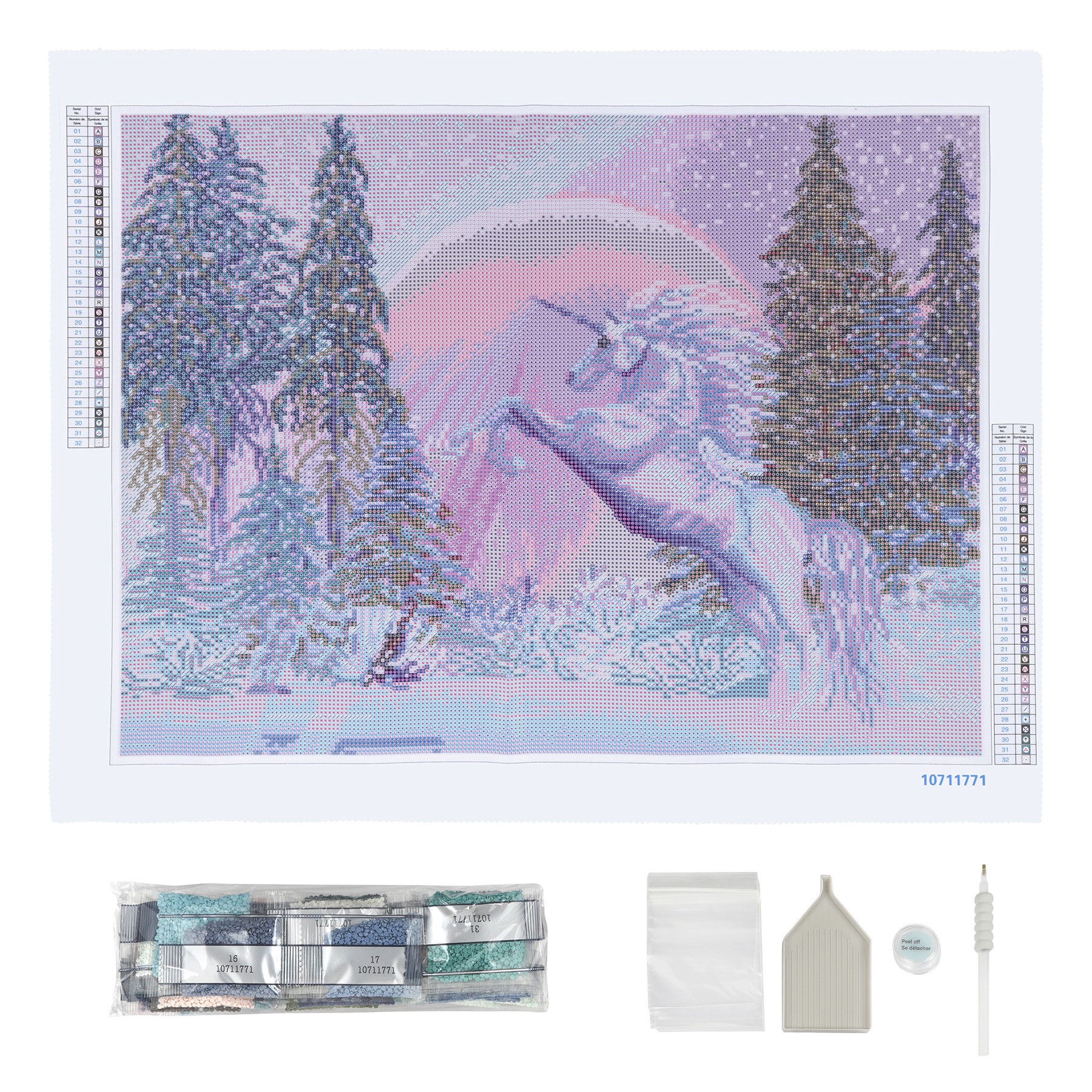 slide 4 of 6, Unicorn Diamond Art Kit By Make Market, 18 in x 24 in