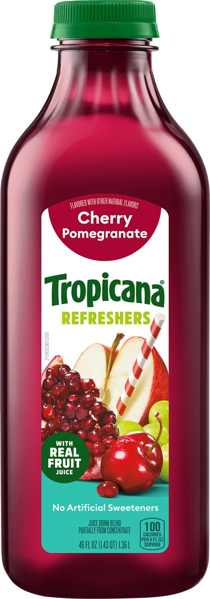 slide 8 of 12, Tropicana Premium Drinks, Cherry Pomegranate, 46 Fl Oz Bottle, 46 fl oz
