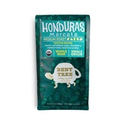 Bent Tree Coffee Honduras Blend Whole Coffee Bean, Medium Roast