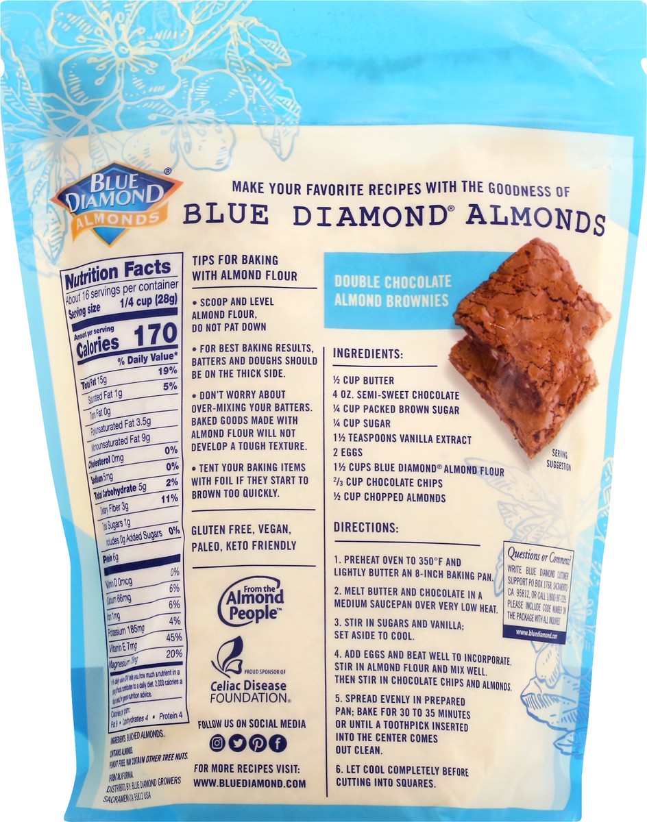 slide 5 of 9, Blue Diamond Finely Sifted Almond Flour 16 oz, 