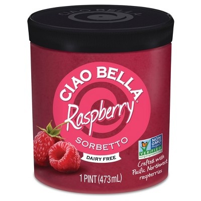 slide 1 of 1, Ciao Bella Raspberry Sorbetto, 16 oz