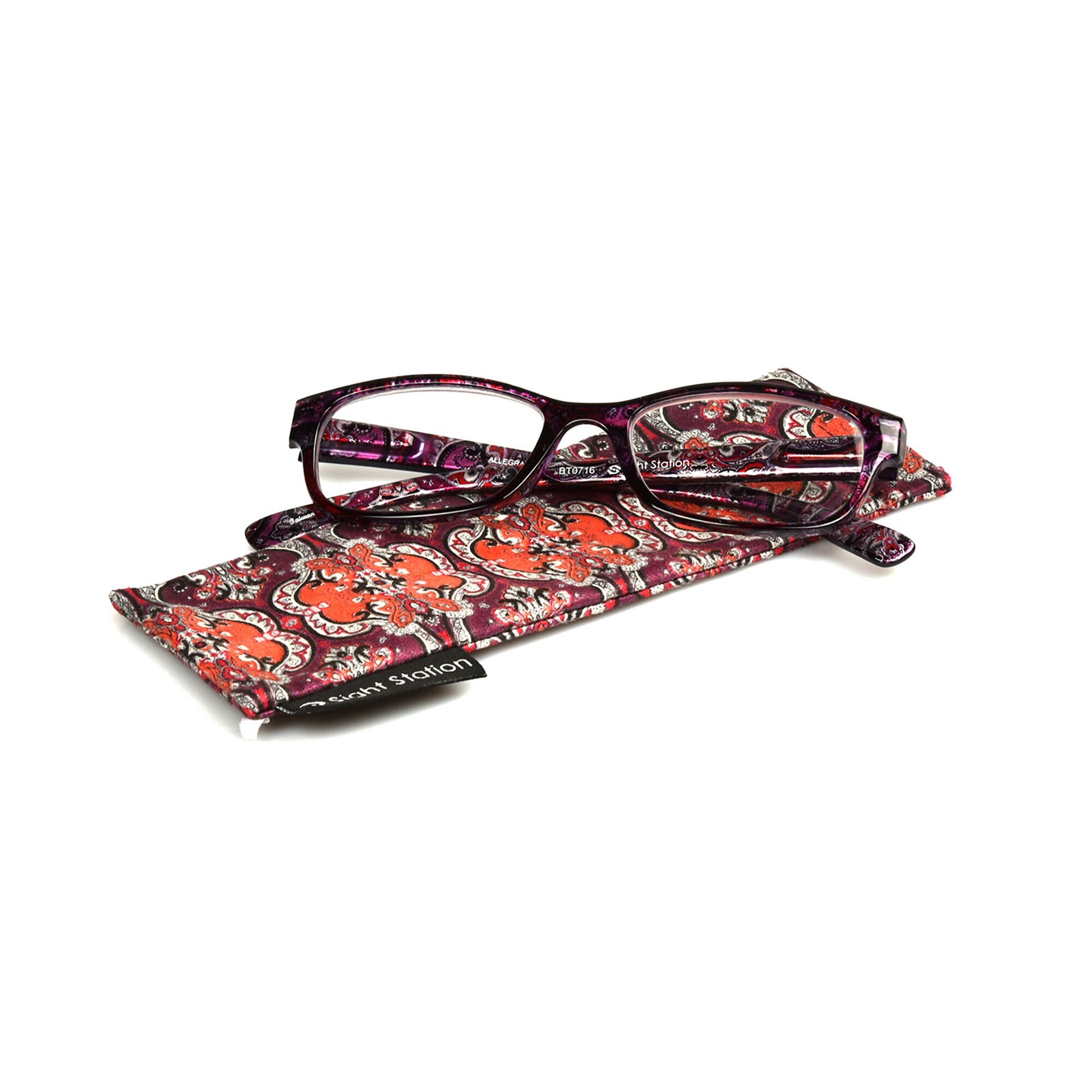 slide 5 of 5, Allegra Red Paisley-100, 1 ct