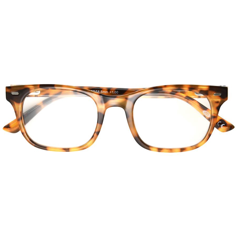 slide 2 of 5, Foster Grant ColorRead Reading Glasses 25 784 Tort, +3.25 1 ct