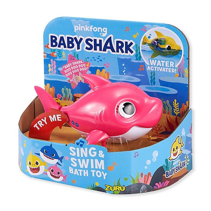 slide 1 of 1, ZURU Baby Shark Bath Toy - Pink, 1 ct