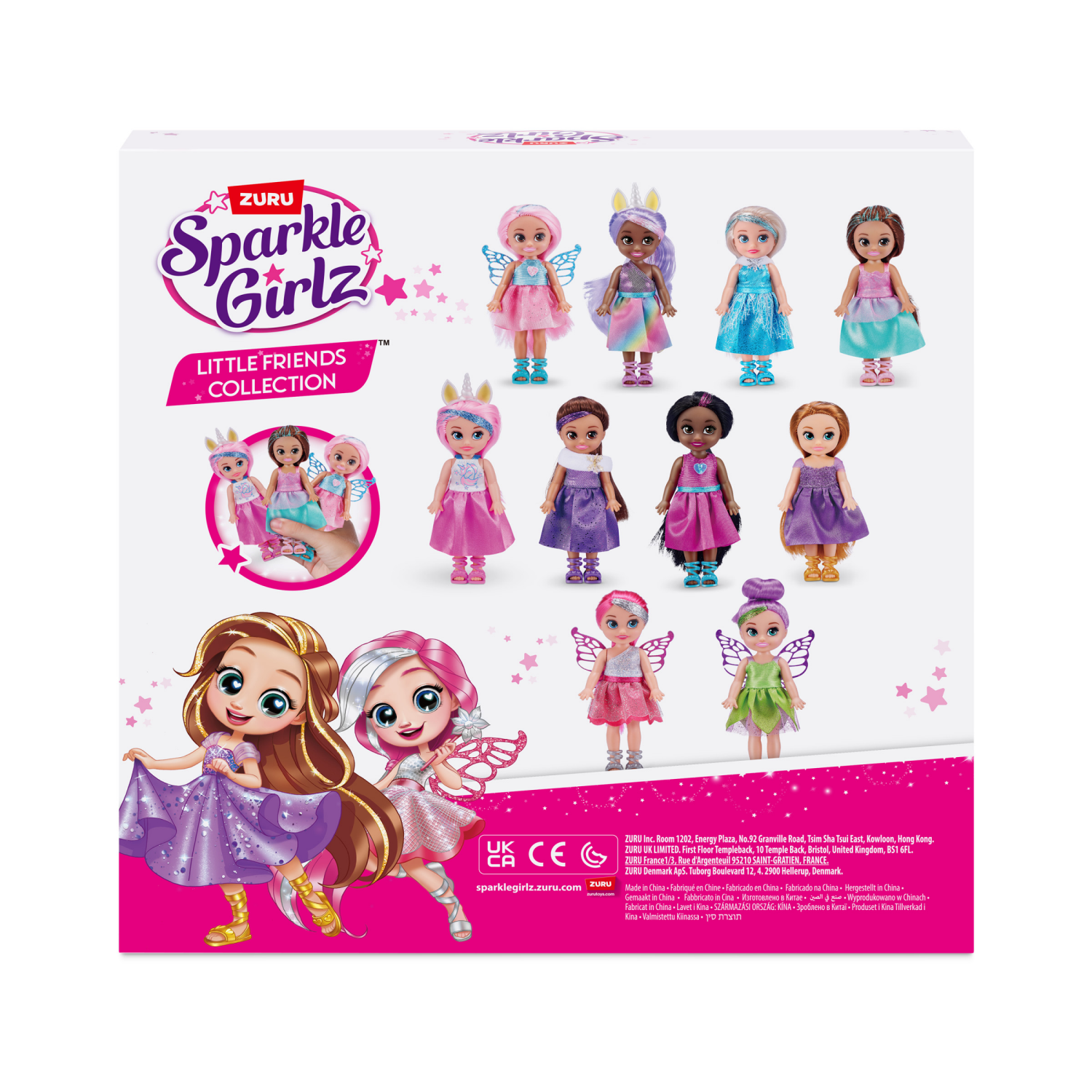 slide 4 of 8, ZURU Sparkle Girlz Little Friends Set of 10 Dolls (syles may vary), 1 ct