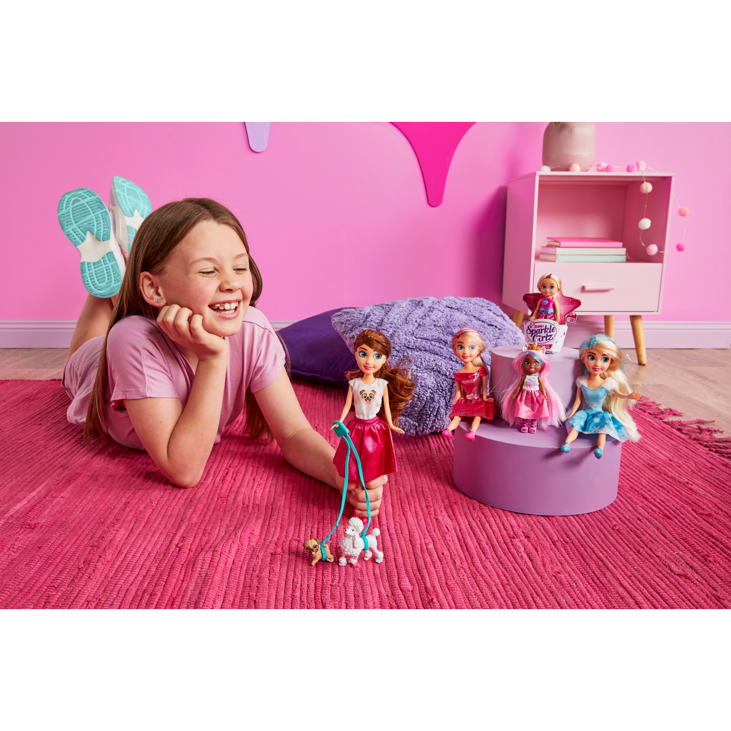 slide 6 of 8, ZURU Sparkle Girlz Little Friends Set of 10 Dolls (syles may vary), 1 ct