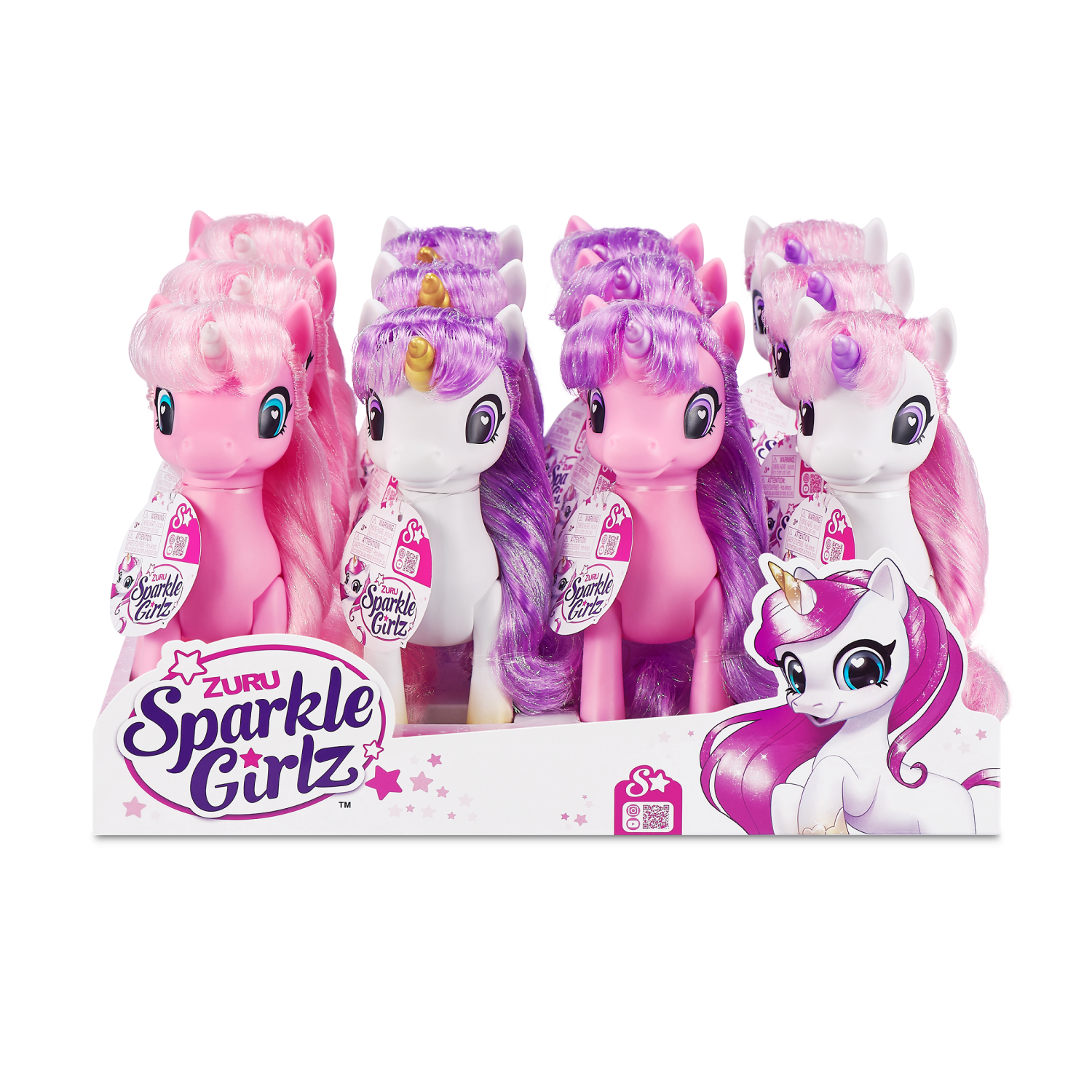 slide 1 of 7, Zuru Sparkle Girlz Unicorn Toy, 1 ct