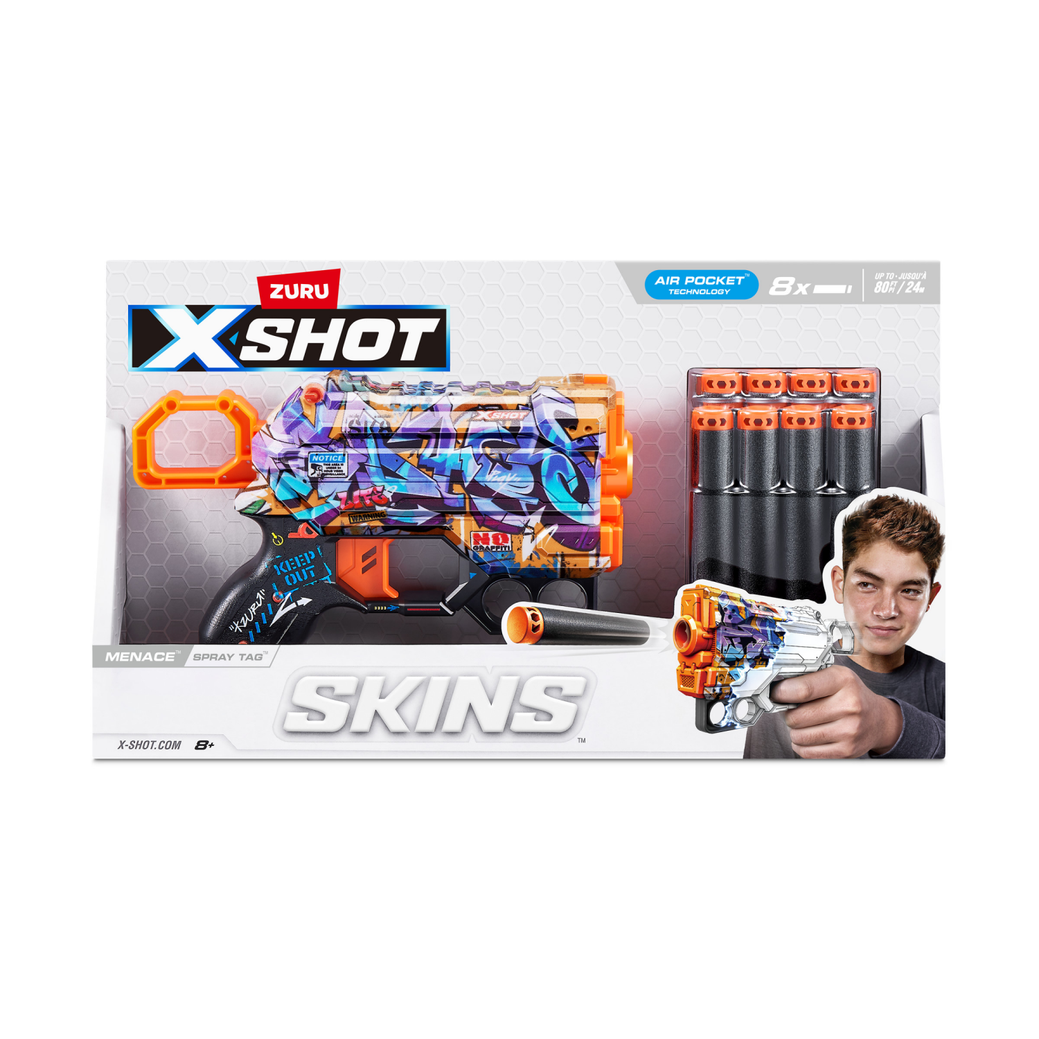 slide 2 of 8, X-Shot Skins Menace Toy 1 ea, 1 ct