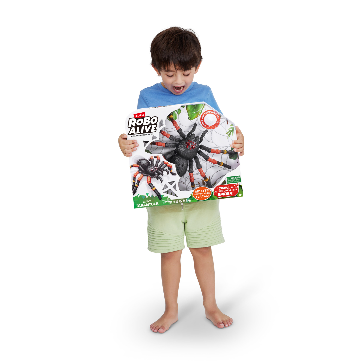 slide 2 of 8, Robo Alive 15" Giant Tarantula Spider Robotic Toy by ZURU, 15 in