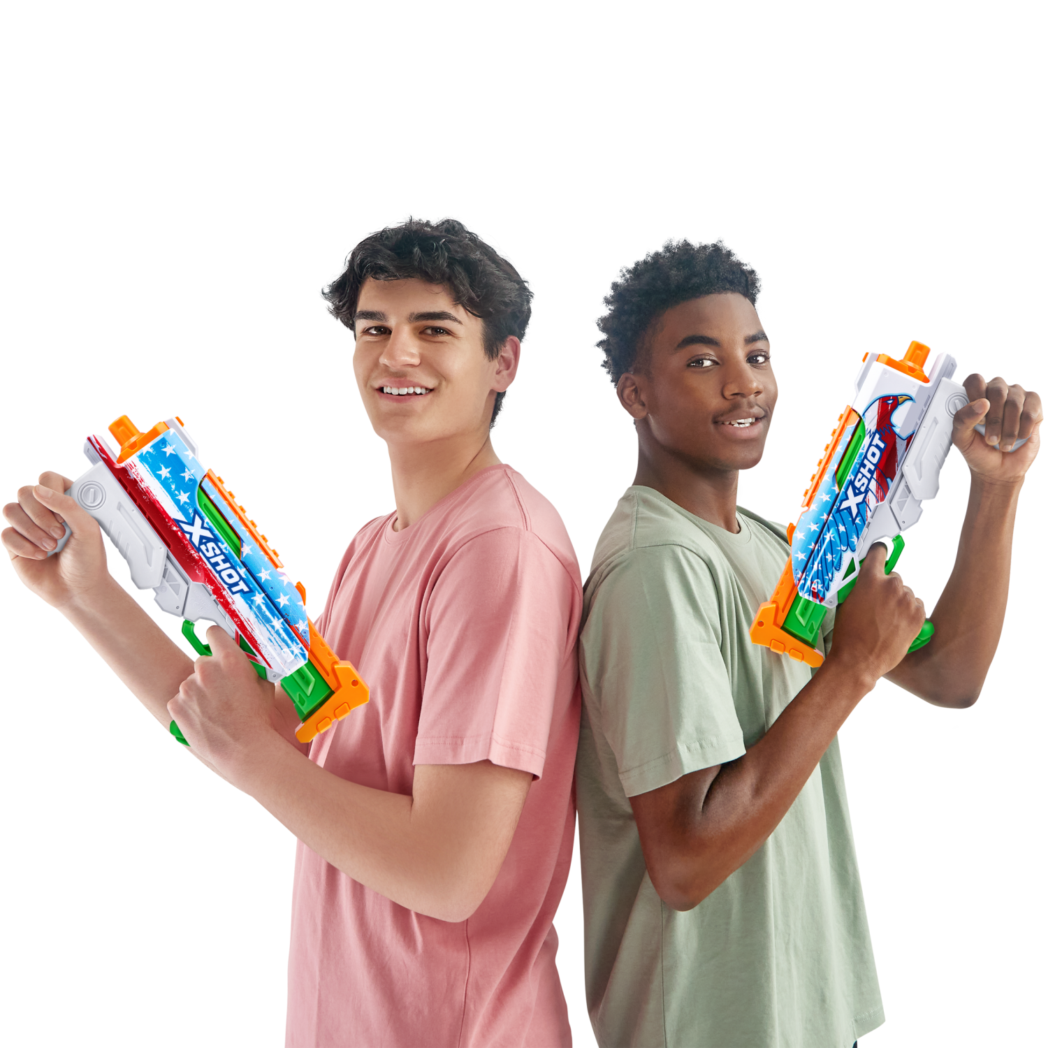 slide 5 of 8, X-SHOT WATER-FAST-FILL SKINS-HYPERLOAD Double Pack by ZURU, 1 ct