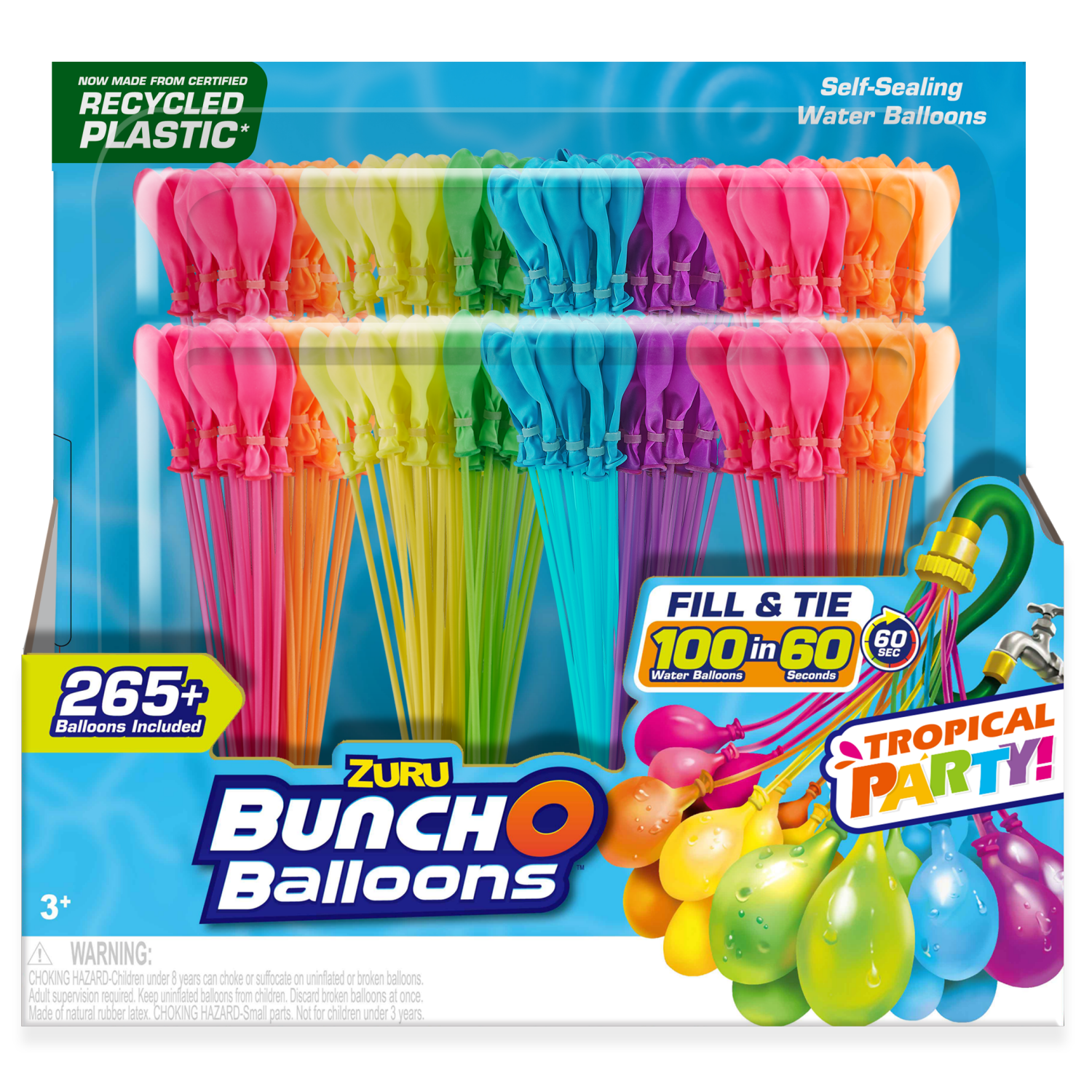 slide 1 of 1, ZURU Tropical Party Bunch O Balloons 1 ea, 1 ct