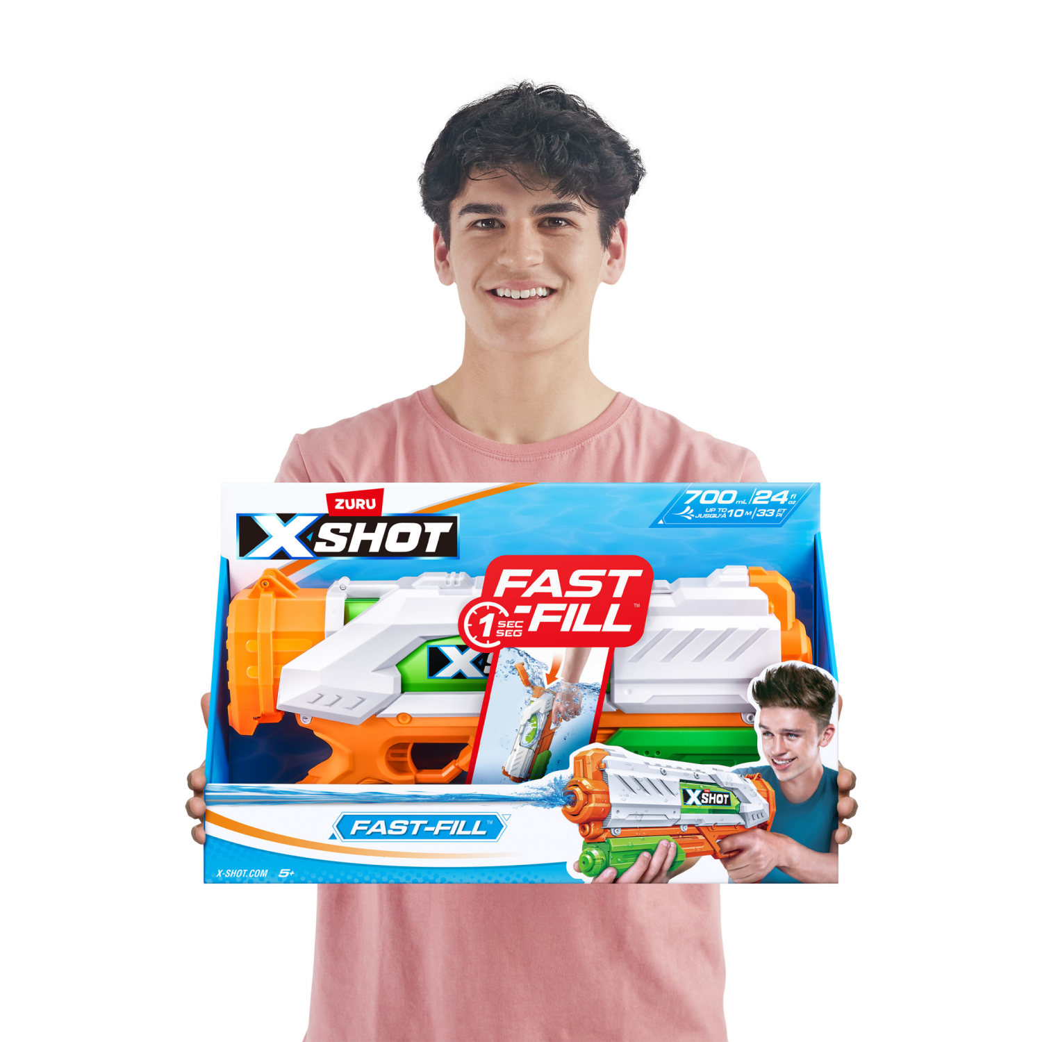 slide 8 of 8, X-Shot 5+ Fast-Fill Toy 1 Each, 1 ct