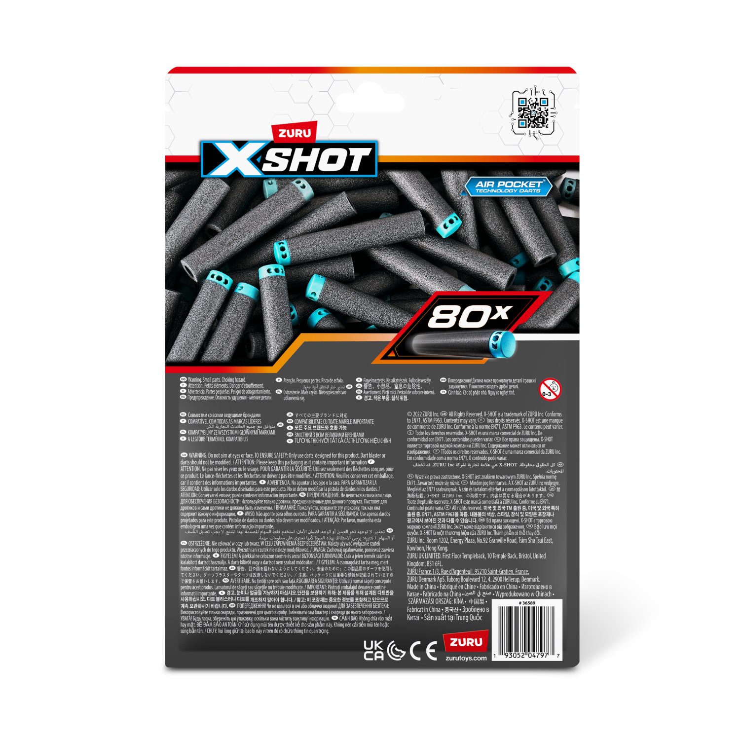 slide 5 of 6, X-Shot Air Pocket Technology Refill Darts, 80 ct