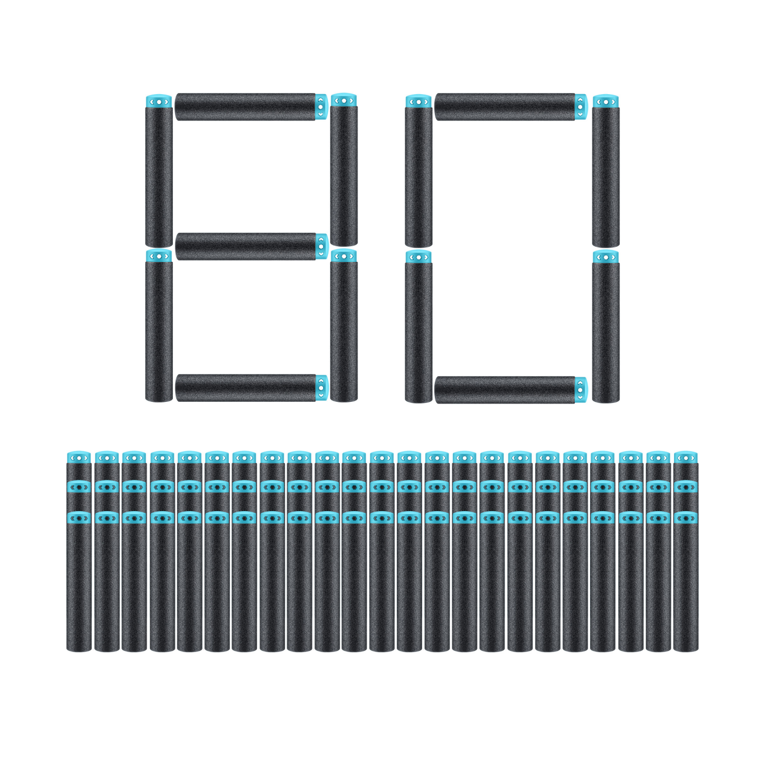 slide 6 of 6, X-Shot Air Pocket Technology Refill Darts, 80 ct