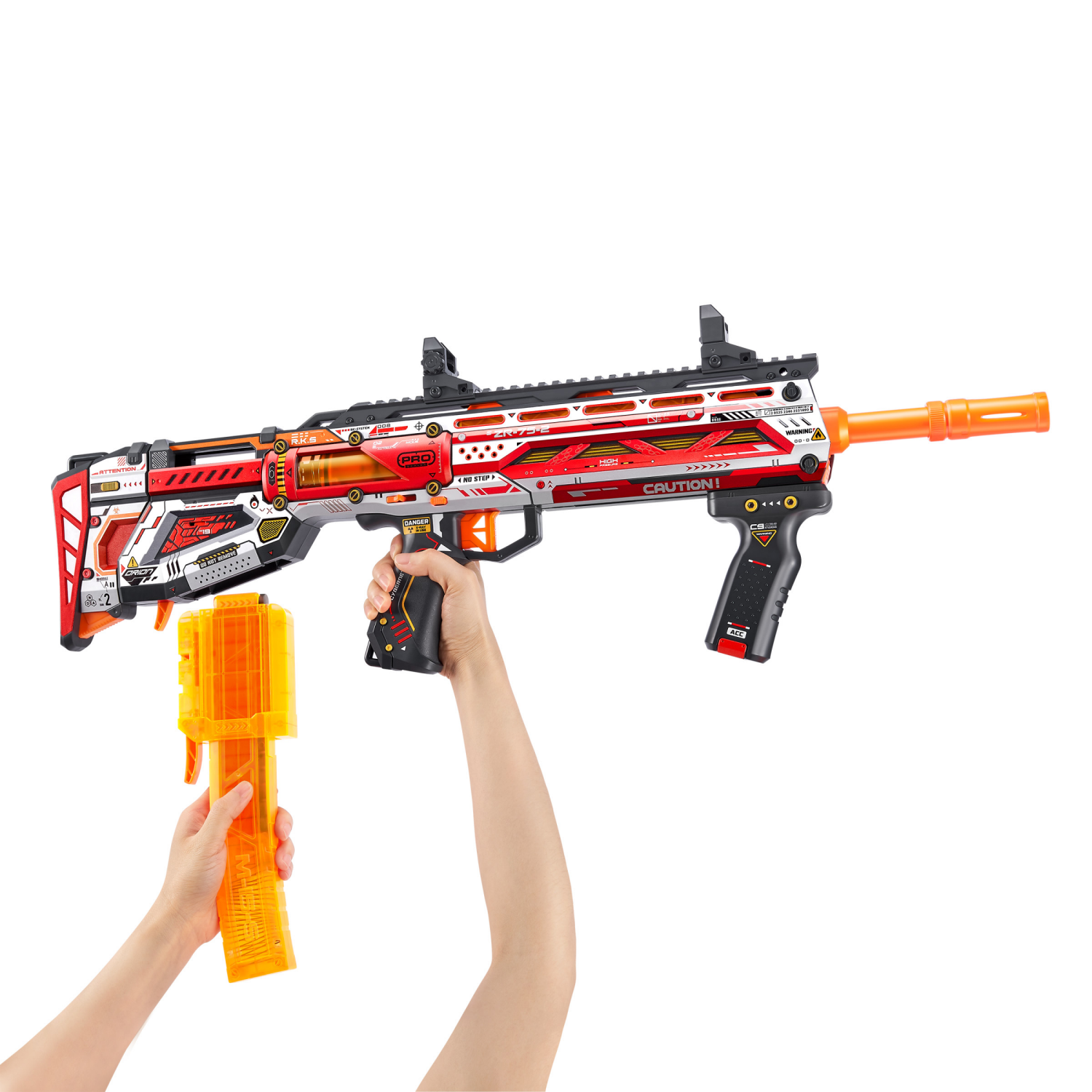 slide 2 of 8, Zuru X-Shot SKINS Pro Series Longshot Foam Blaster with 40 Darts, 1 ct