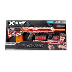 Zuru X-Shot SKINS Pro Series Longshot Foam Blaster with 40 Darts