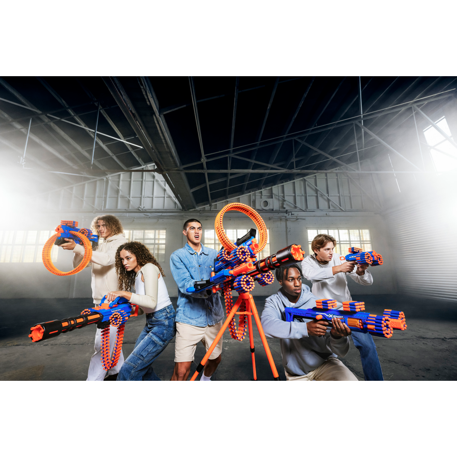 slide 2 of 8, Zuru X-Shot-Insanity-Series 1 Motorized Rage Fire Gatlin Blaster, 1 ct