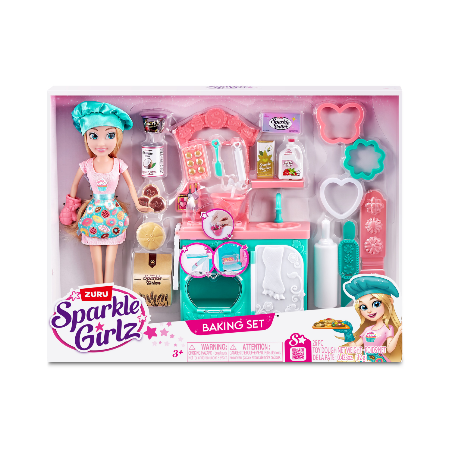 slide 4 of 8, Sparkle Girlz Bake Off Doll Set by ZURU, 1 ct